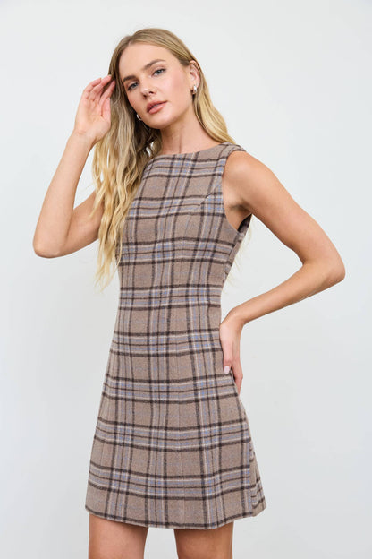 Plaid Mini Dress