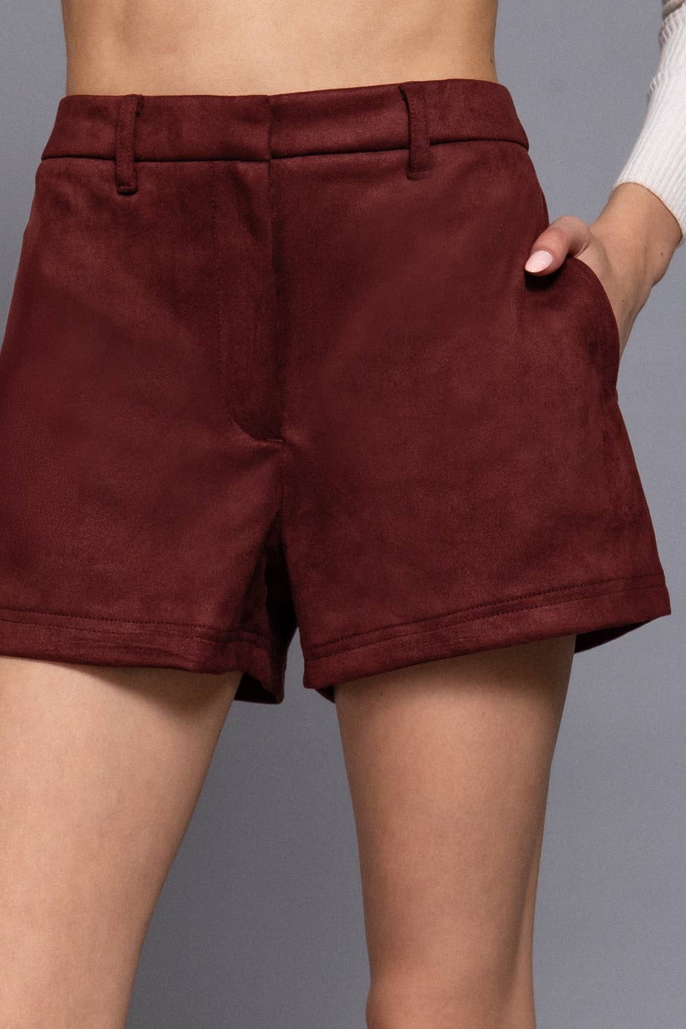 Suede Shorts