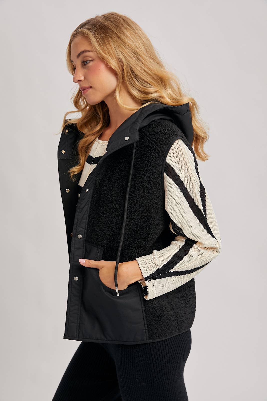 Sherpa Hooded Vest