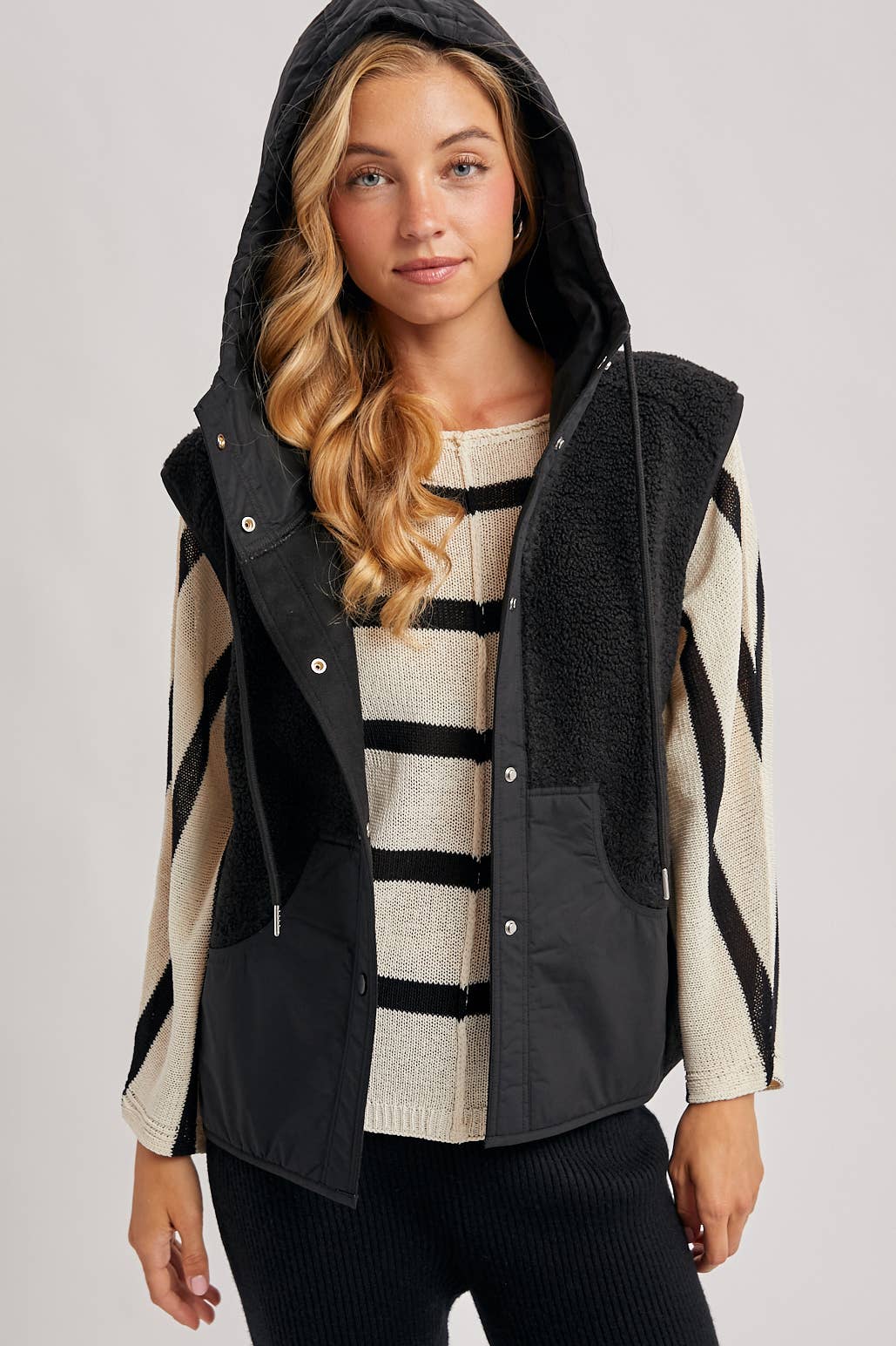 Sherpa Hooded Vest
