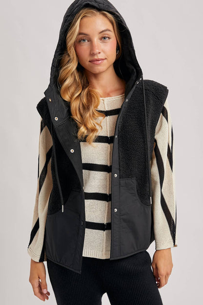 Sherpa Hooded Vest