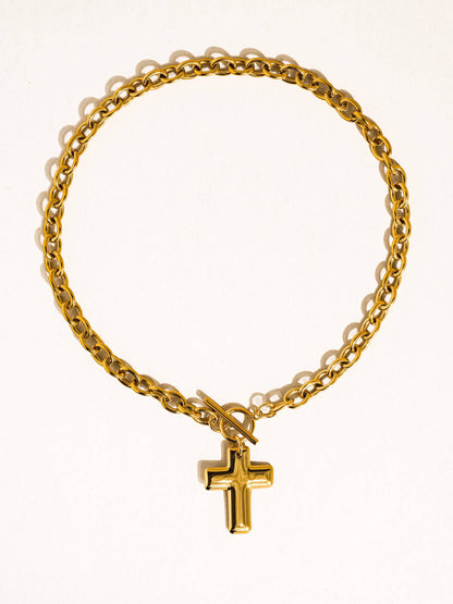 Non-Tarnish Cross Pendant Necklace