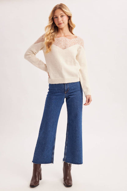 Lace Knit Pullover