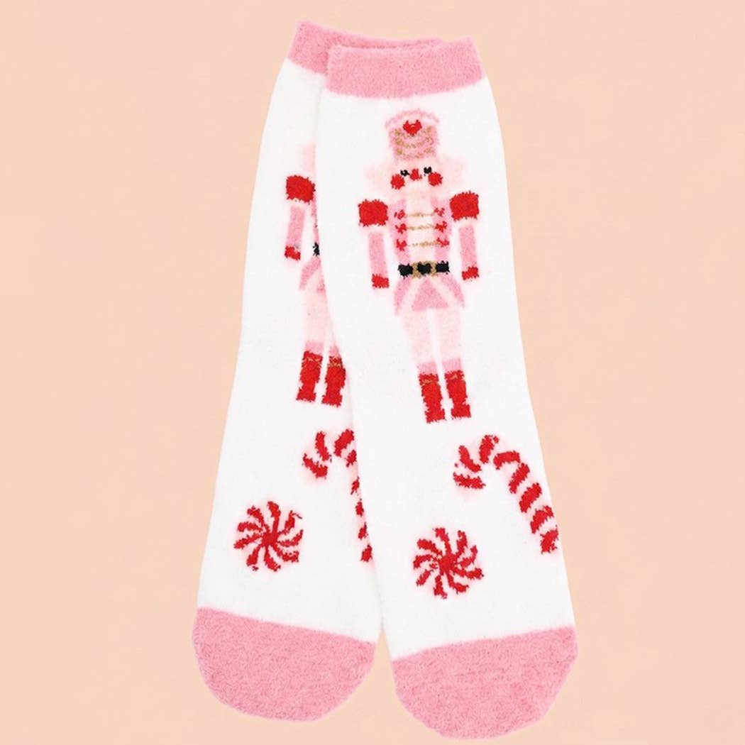 Fuzzy Christmas Socks