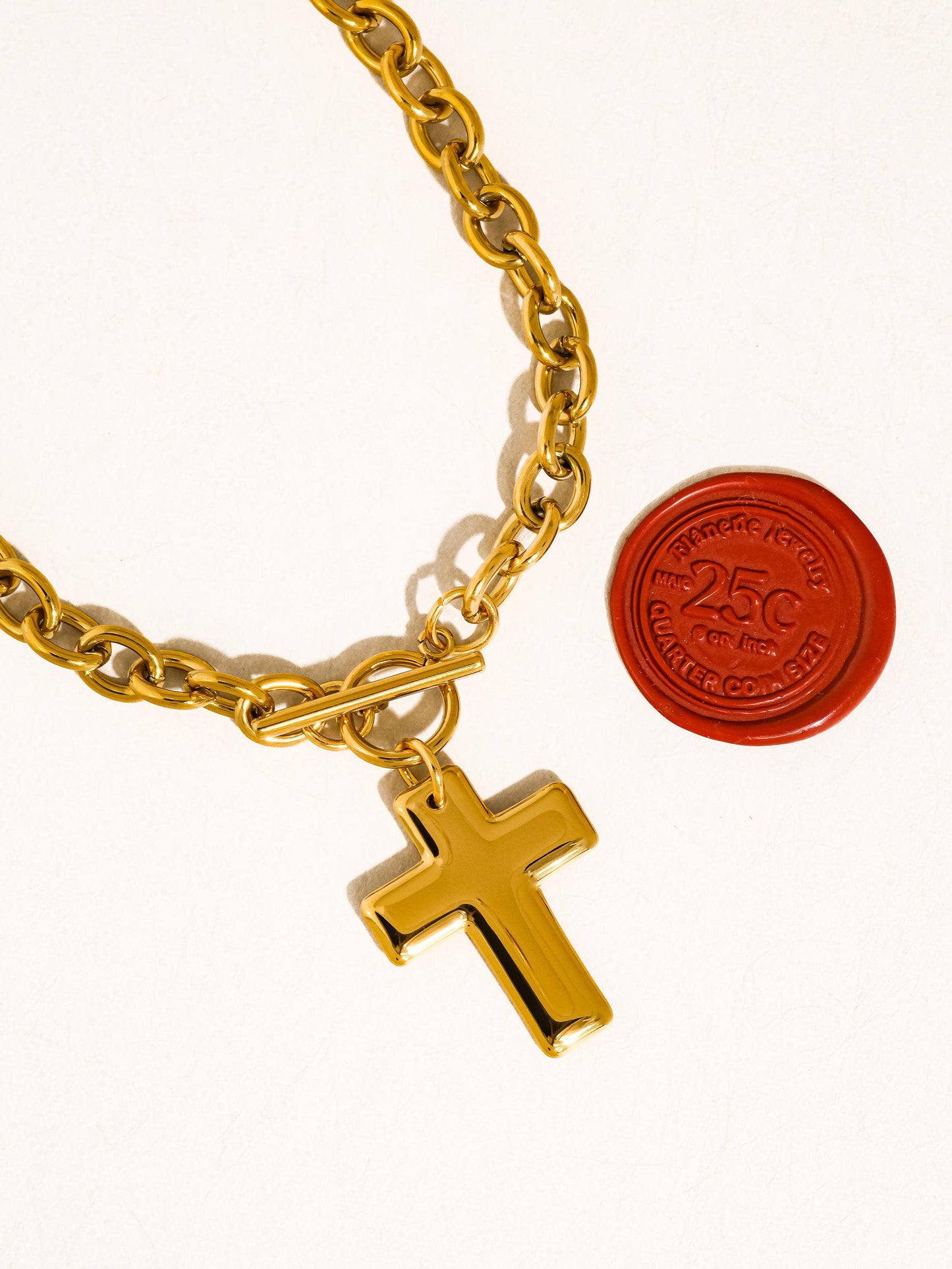 Non-Tarnish Cross Pendant Necklace
