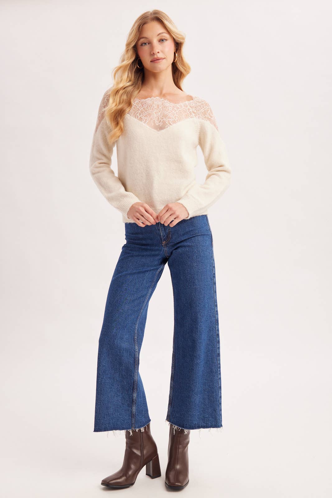 Lace Knit Pullover