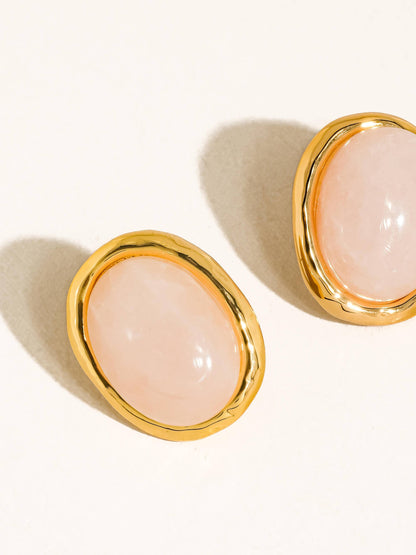 Non Tarnish Vintage Stone Earring