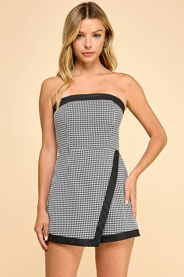 Houndstooth Romper