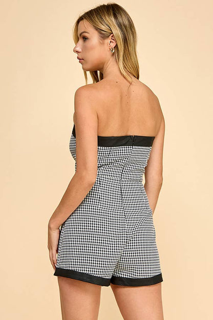 Houndstooth Romper