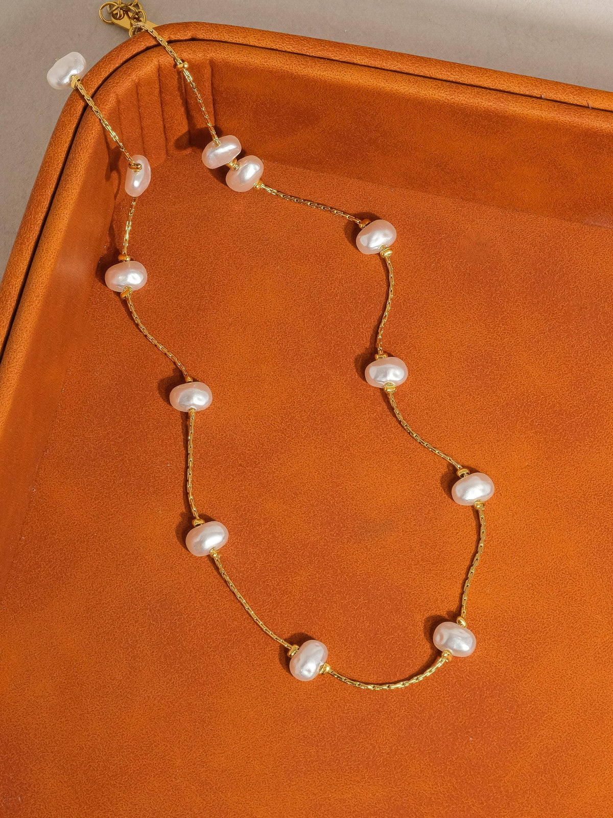 Non Tarnish Petite Pearl Necklace