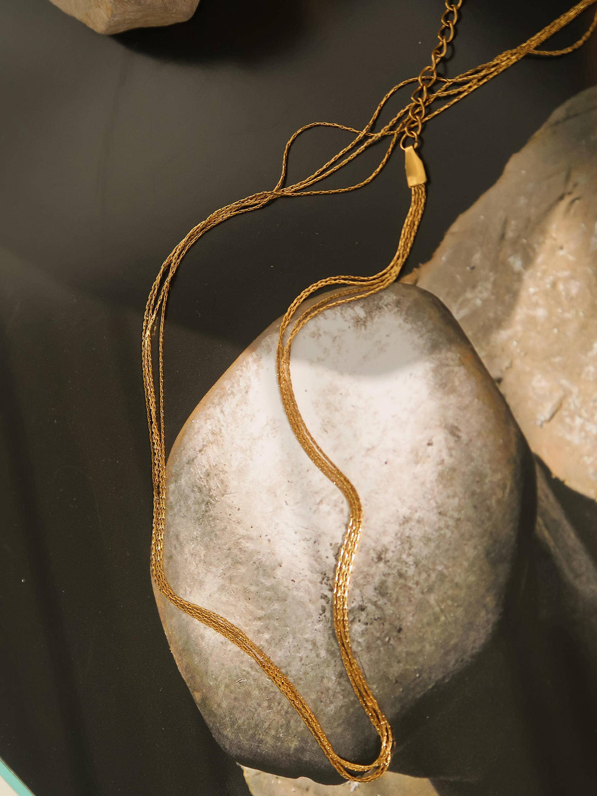 Non-Tarnish Layered Chain Necklace
