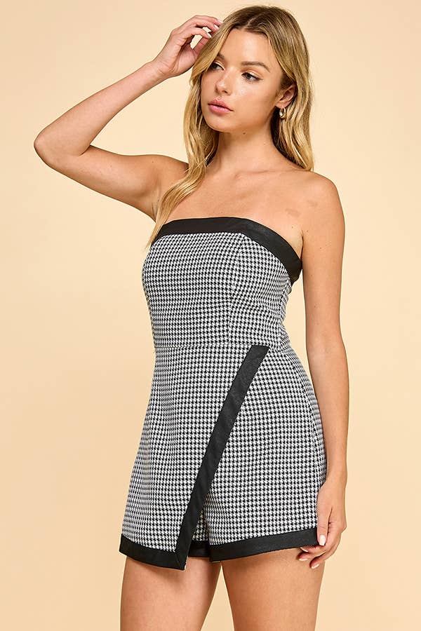 Houndstooth Romper