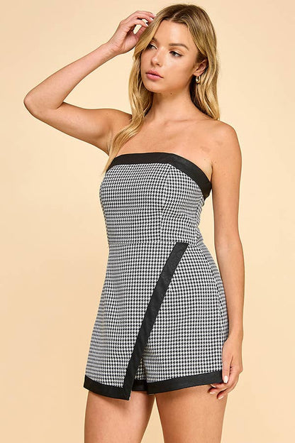 Houndstooth Romper