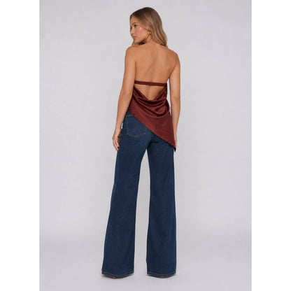 Ruched Asymmetrical Top