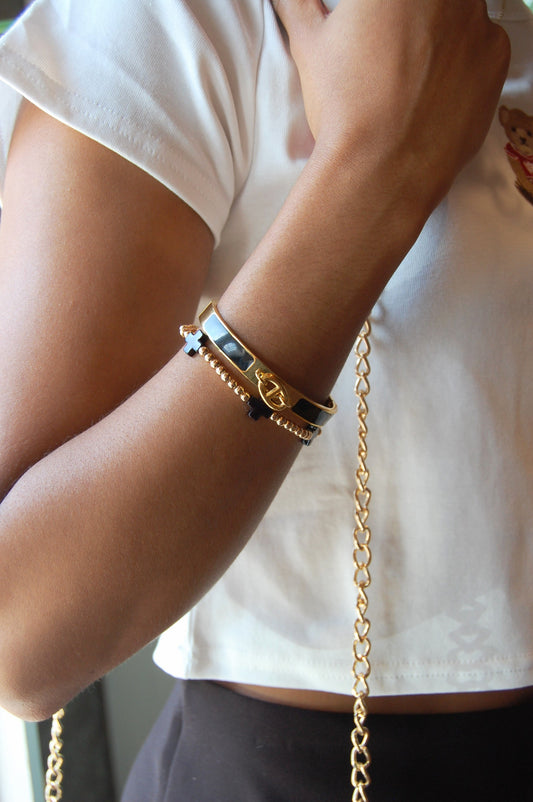 Beaded Cross Bracelet