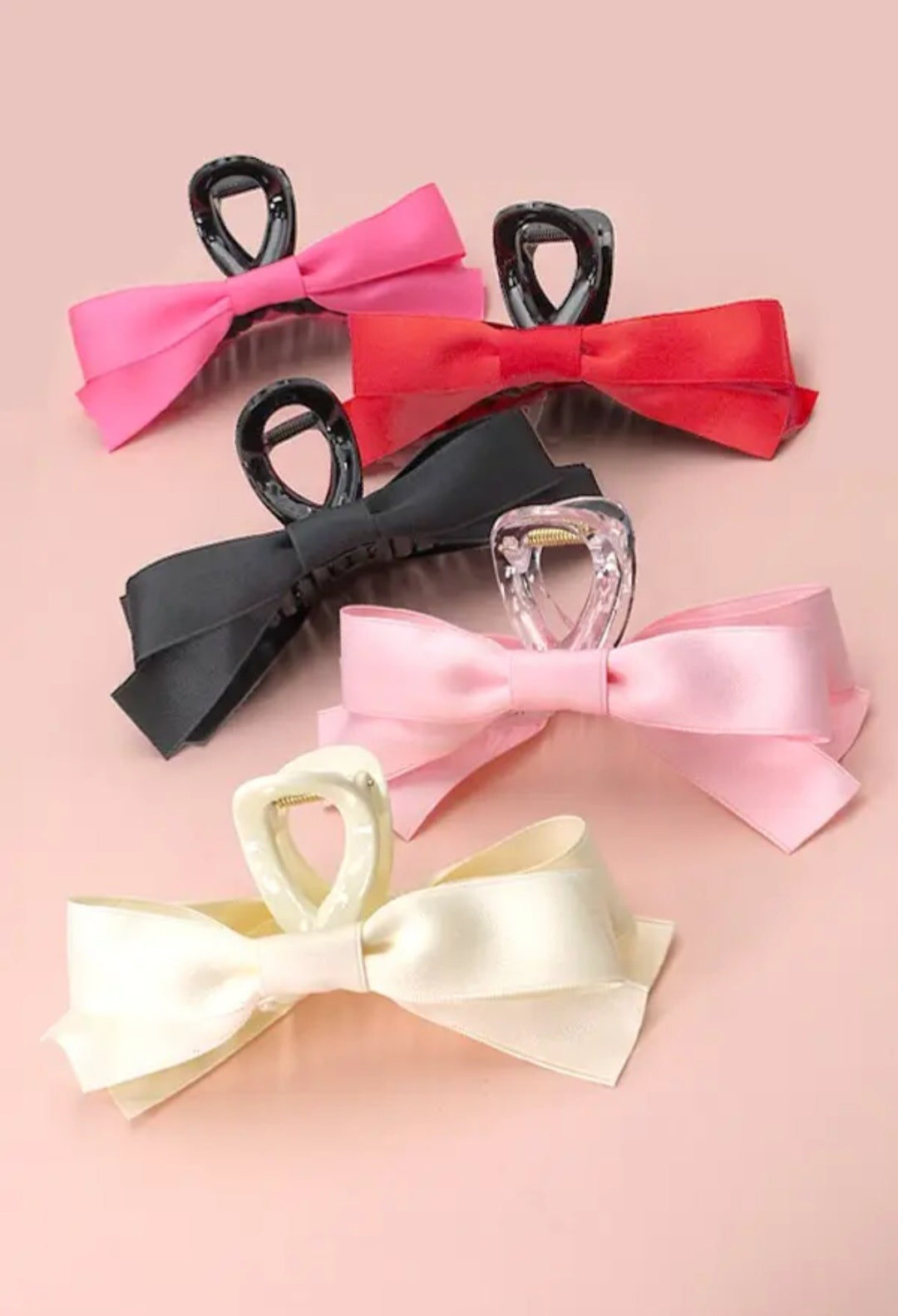 Satin Bow Claw Clip