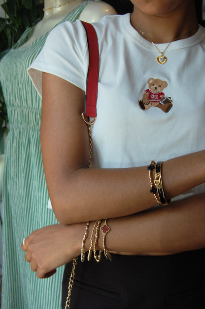 Beaded Cross Bracelet