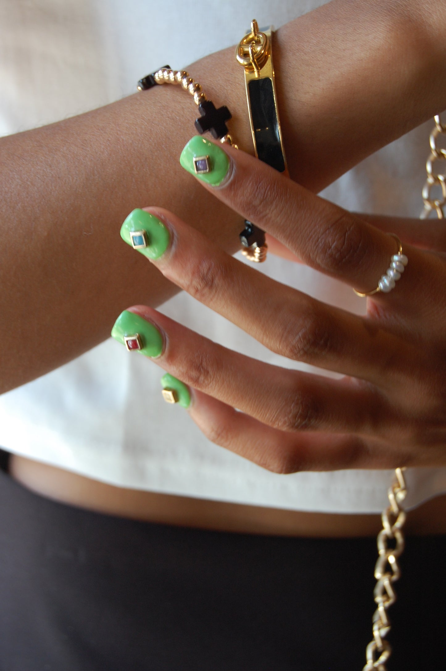 Beaded Cross Bracelet